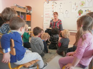 Dans la classe de madame Hoël - Photo : madame Mateuf